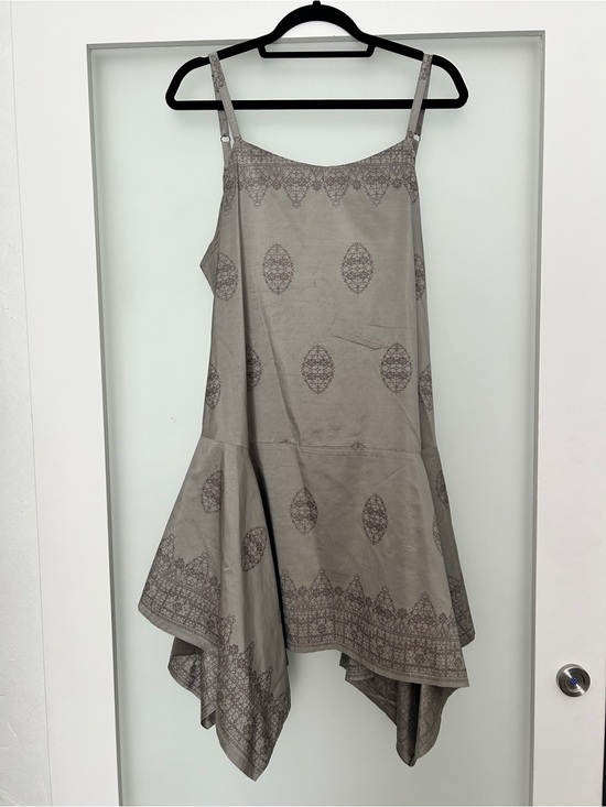 Krista Larson Dresses & Skirts - Krista Larson gray silk tunic dress asymmetrical one size